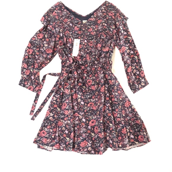 La Vie Rebecca Taylor Floral Ruffle Mini Dress - Picture 5 of 8